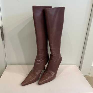 Jimmy Choo Kid leather knee high boots Size 7.5