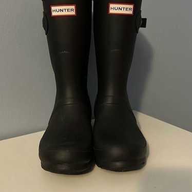 Hunter Original Short Black Rain Boots Woman’s 8