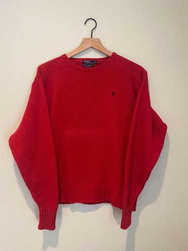 Polo Ralph Lauren 80s/90s red crewneck cotton…