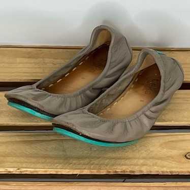 Tieks taupe flats women's size 8