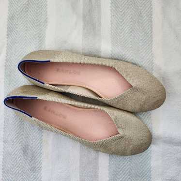 Rothys the flat in light gold ballet flat