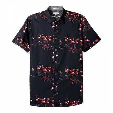 Ted Baker Ted Baker Flamingo Button Down Short Sle