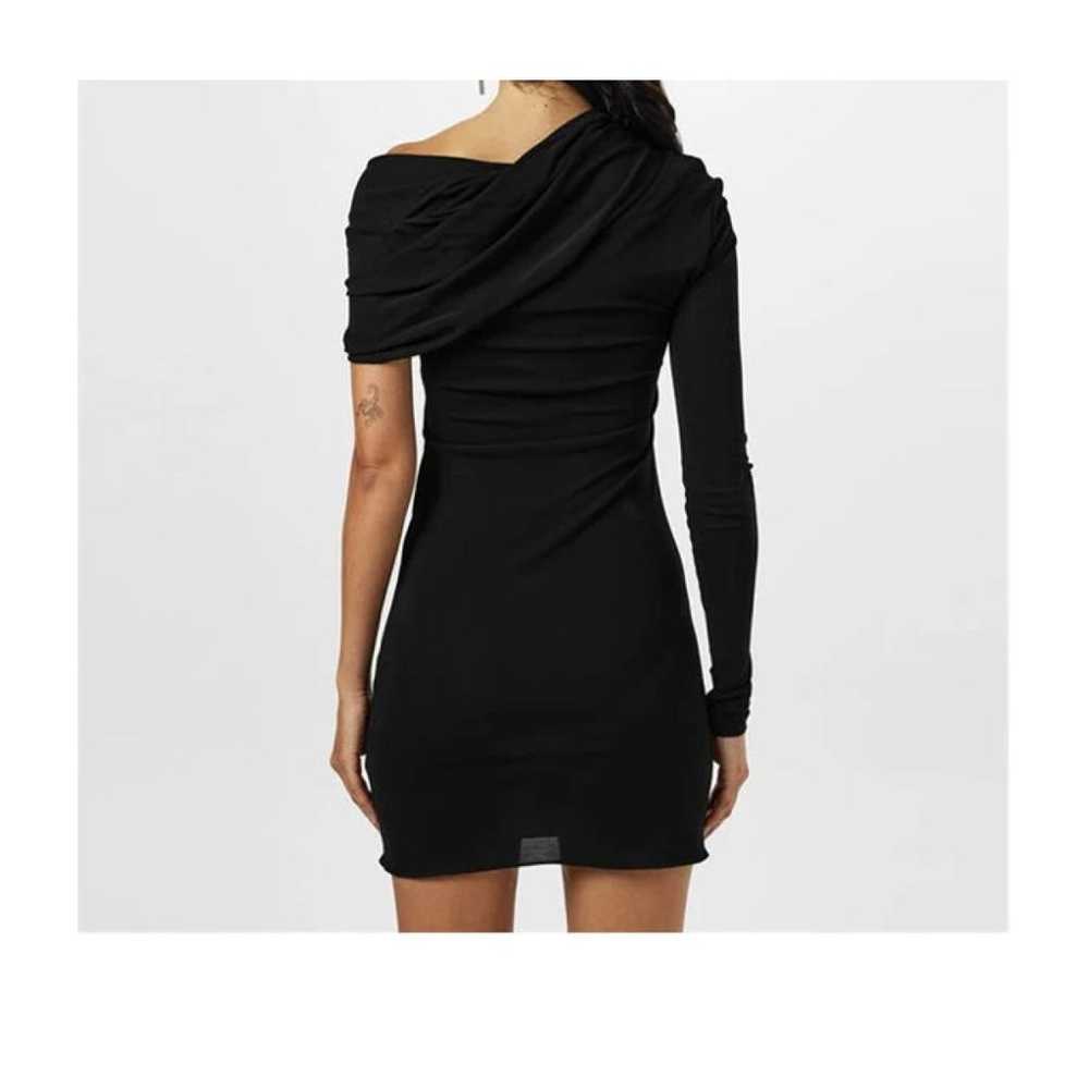 ワンピース Saint Laurent Black Viscose Mini Dress Saint Laurent - Black Textured Short Sleeve Mini Dress