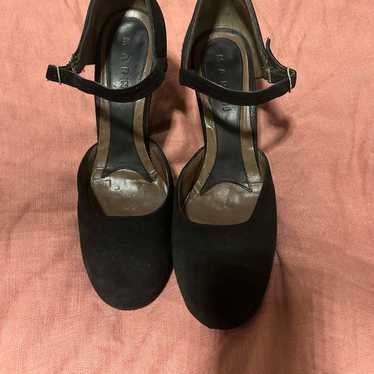 Marni black wedge heels