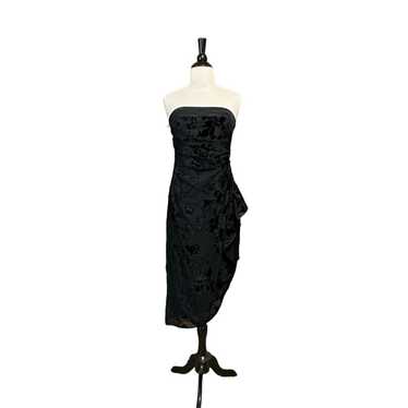 Kay Unger Jacquard Strapless Cocktail Dress Size 6