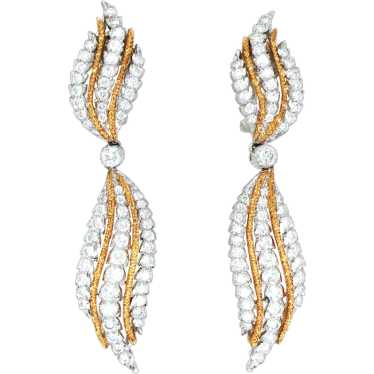 Buccellati, 18K Gold Diamond Earrings - image 1