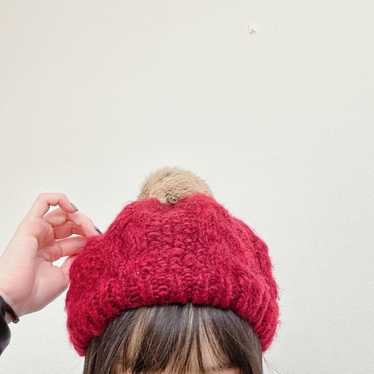 Price negotiable! Red/Burgundy/Knit Hat/Cable Knit