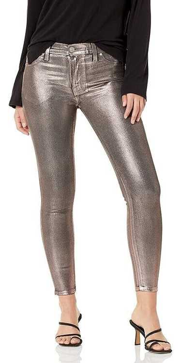 Hudson Hudson Nico Metallic Coated Skinny Jeans in