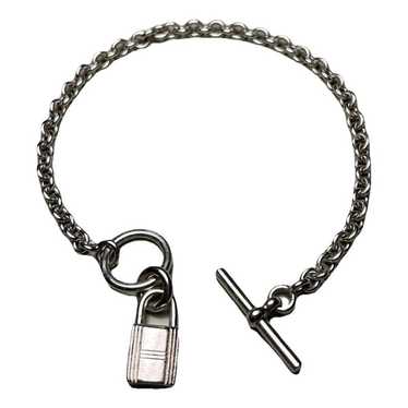 Hermès Amulette silver bracelet - image 1