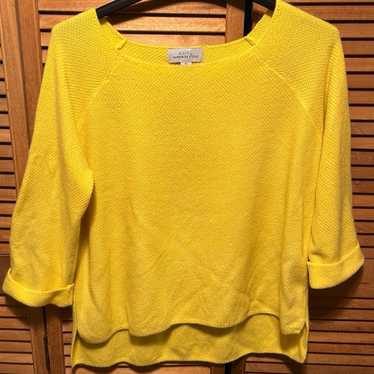 Vintage Knit by Hampshire Studio Yellow HiLo Sweat