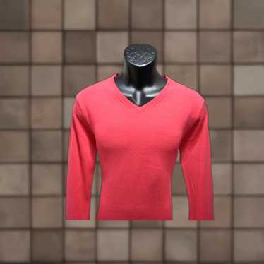 Bonobos Bonobos Wool Sweater Mens Slim Fit Pink Ex