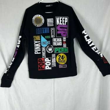 新品 BRUNO MARS 24K MAGIC M スゥエットシャツ トレーナー Bruno Mars 24K Magic World Tour Black Pullover Crewneck