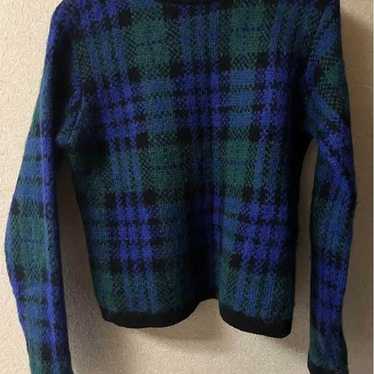 GAP Checked Long-Sleeve Knit