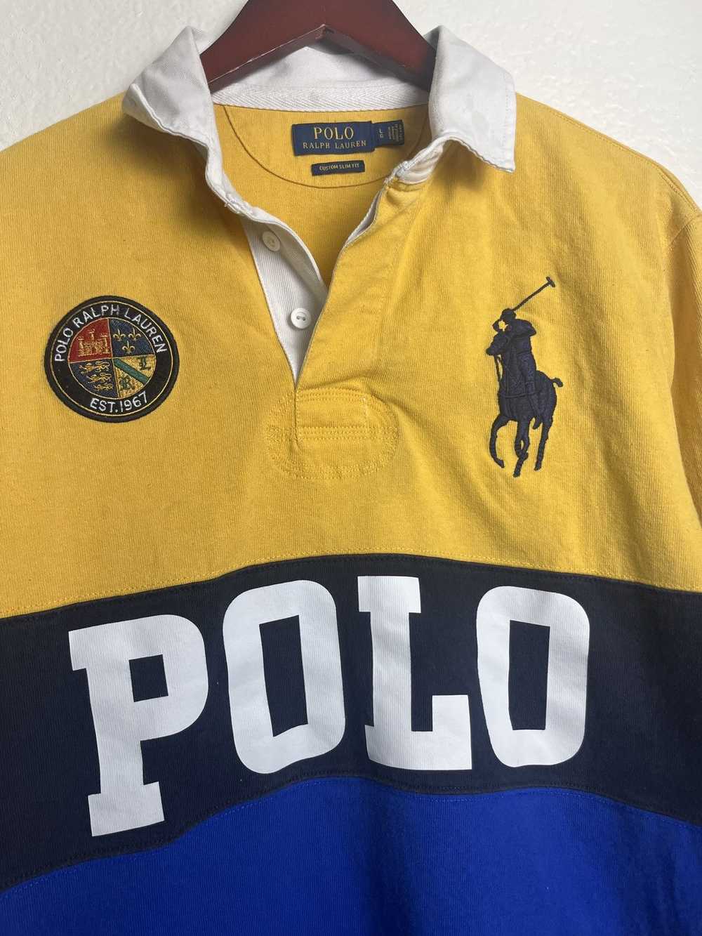 Polo Ralph Lauren Polo color block shirt spellout - image 2