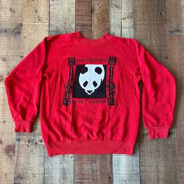 Hanes Vintage San Diego Zoo Sweatshirt Animal Print - Gem Hanes Vintage San Diego Zoo Sweatshirt Animal Print - Gem