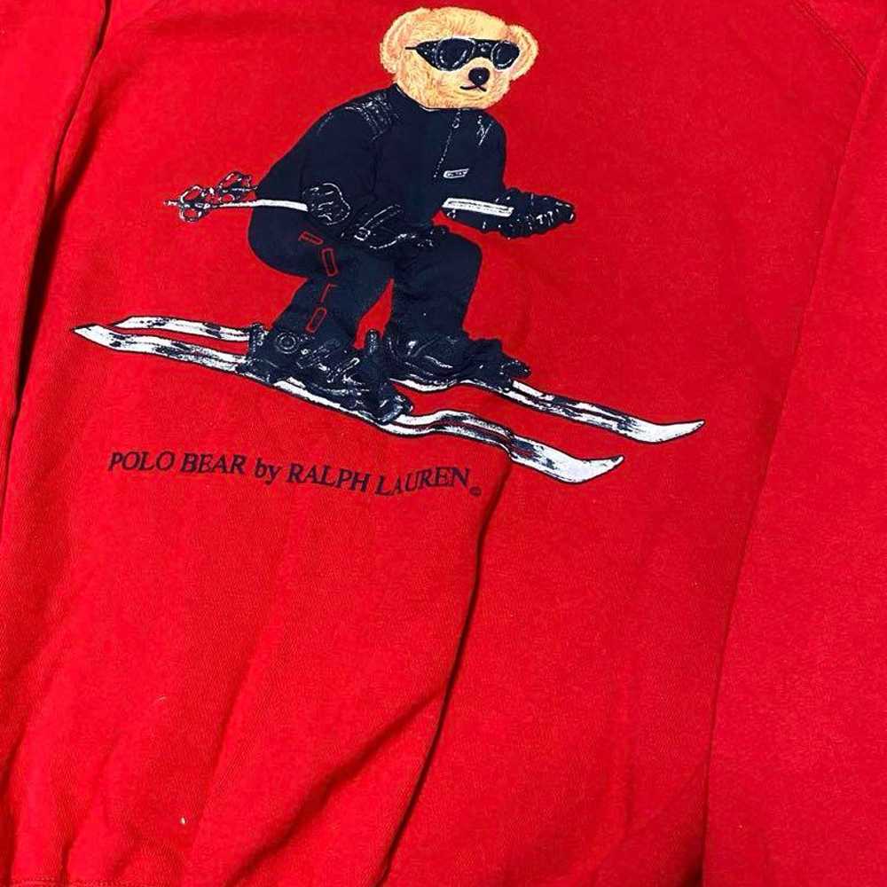 90s Polo Ralph Lauren Polo Bear Sweatshirt M - image 2