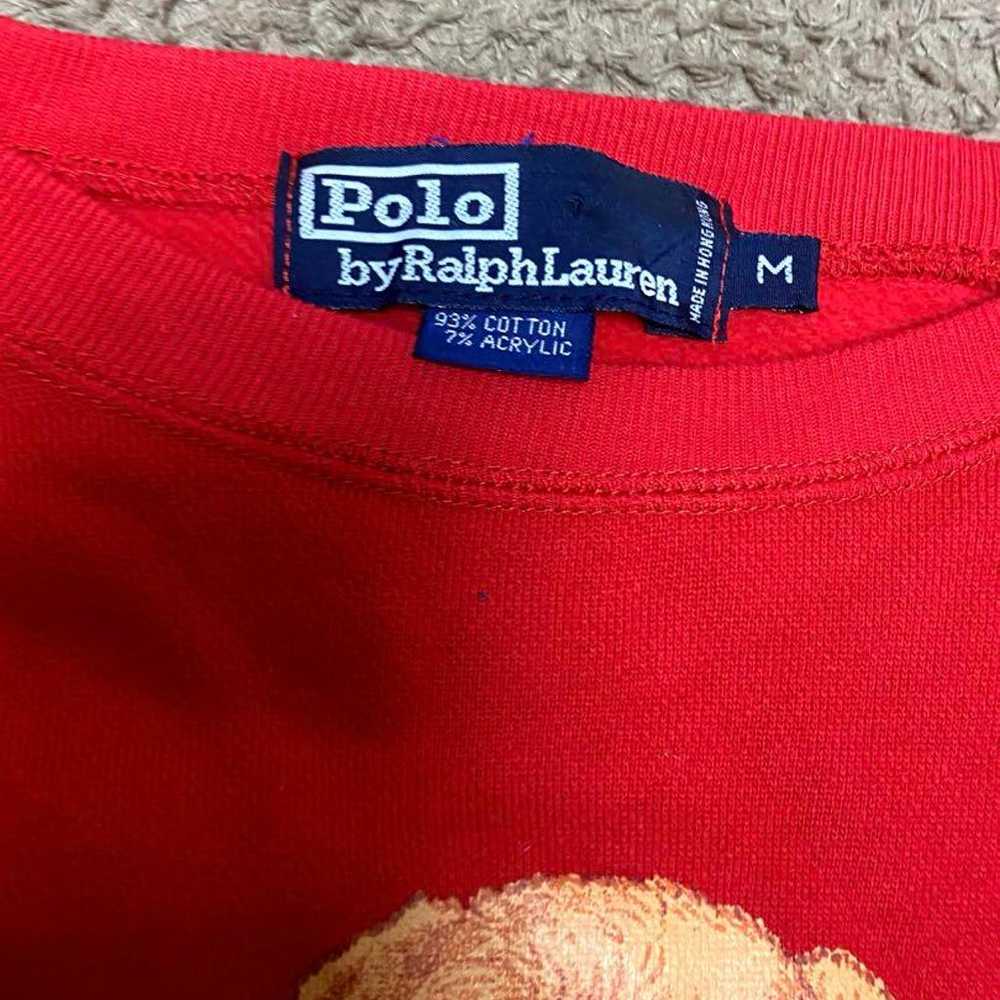 90s Polo Ralph Lauren Polo Bear Sweatshirt M - image 4