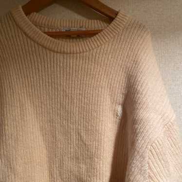 Saint Laurent Sweater Knit Cream White