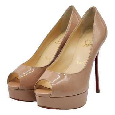 Christian Louboutin Lady Peep patent leather heels