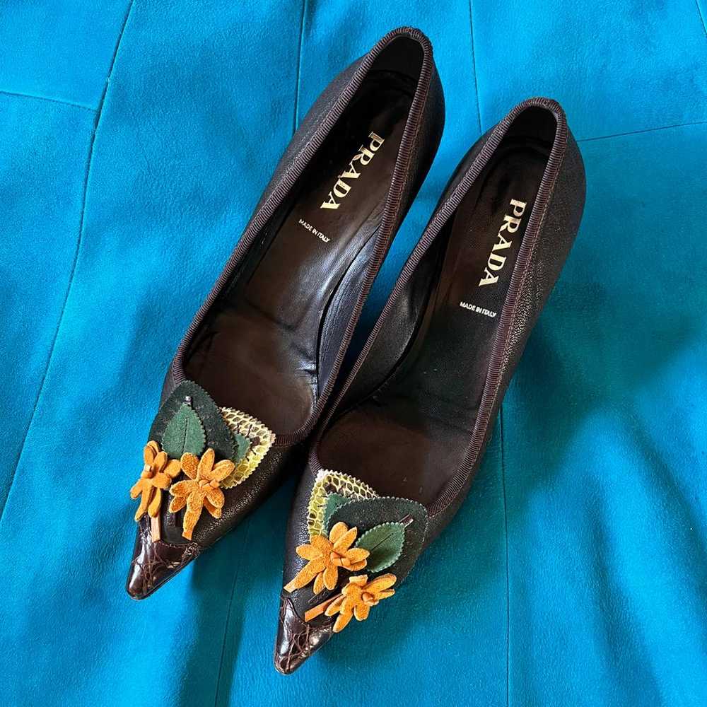 Prada Leather heels - image 2