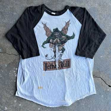 80s JETHRO TULL バンドT ブラック ビンテージ USA製 80s JETHRO TULL バンドT ブラック ビンテージ USA製