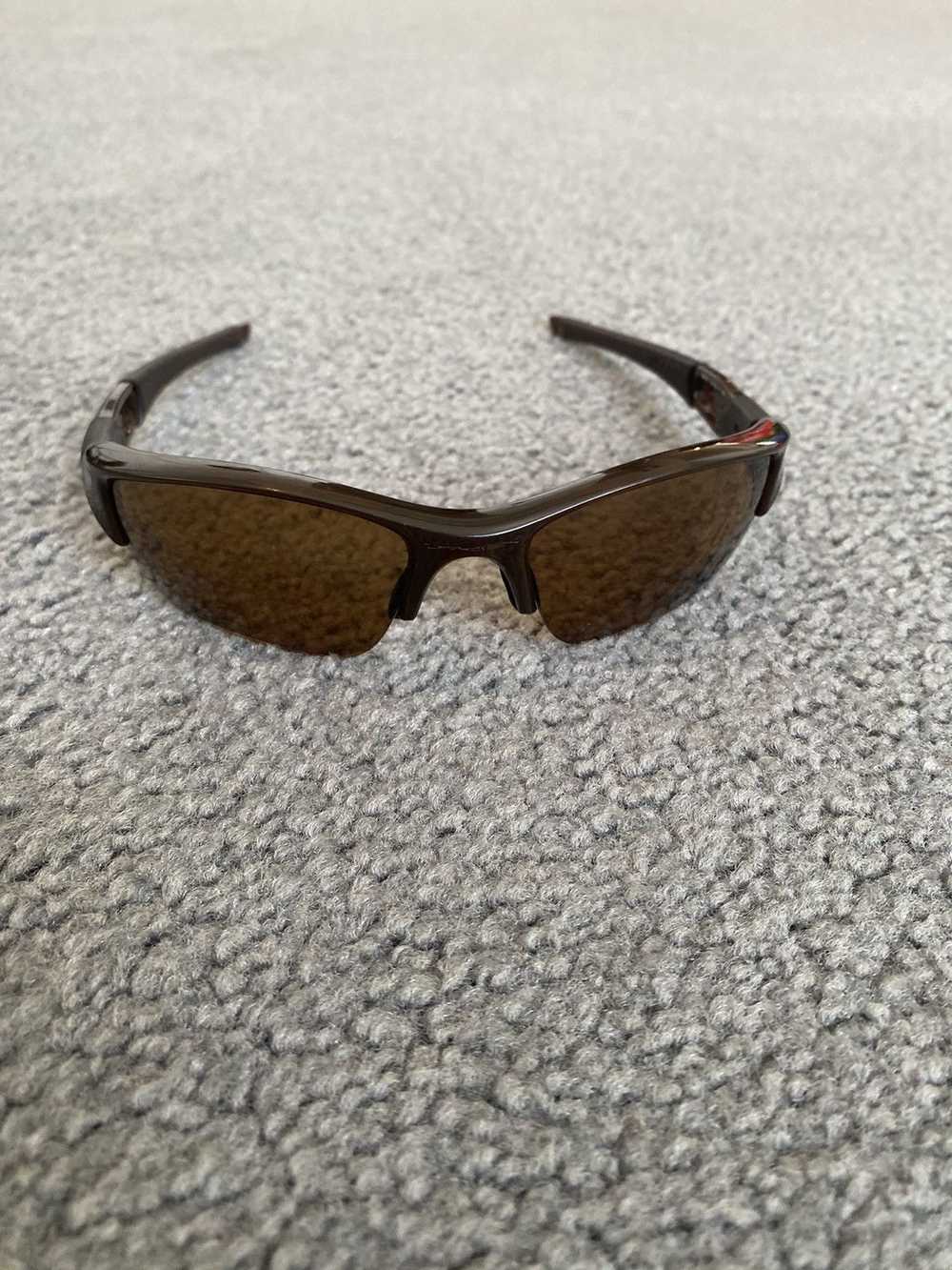 Oakley × Rare × Vintage Vintage Oakley Flak Rootbeer/Gold Polarized Sunglasses