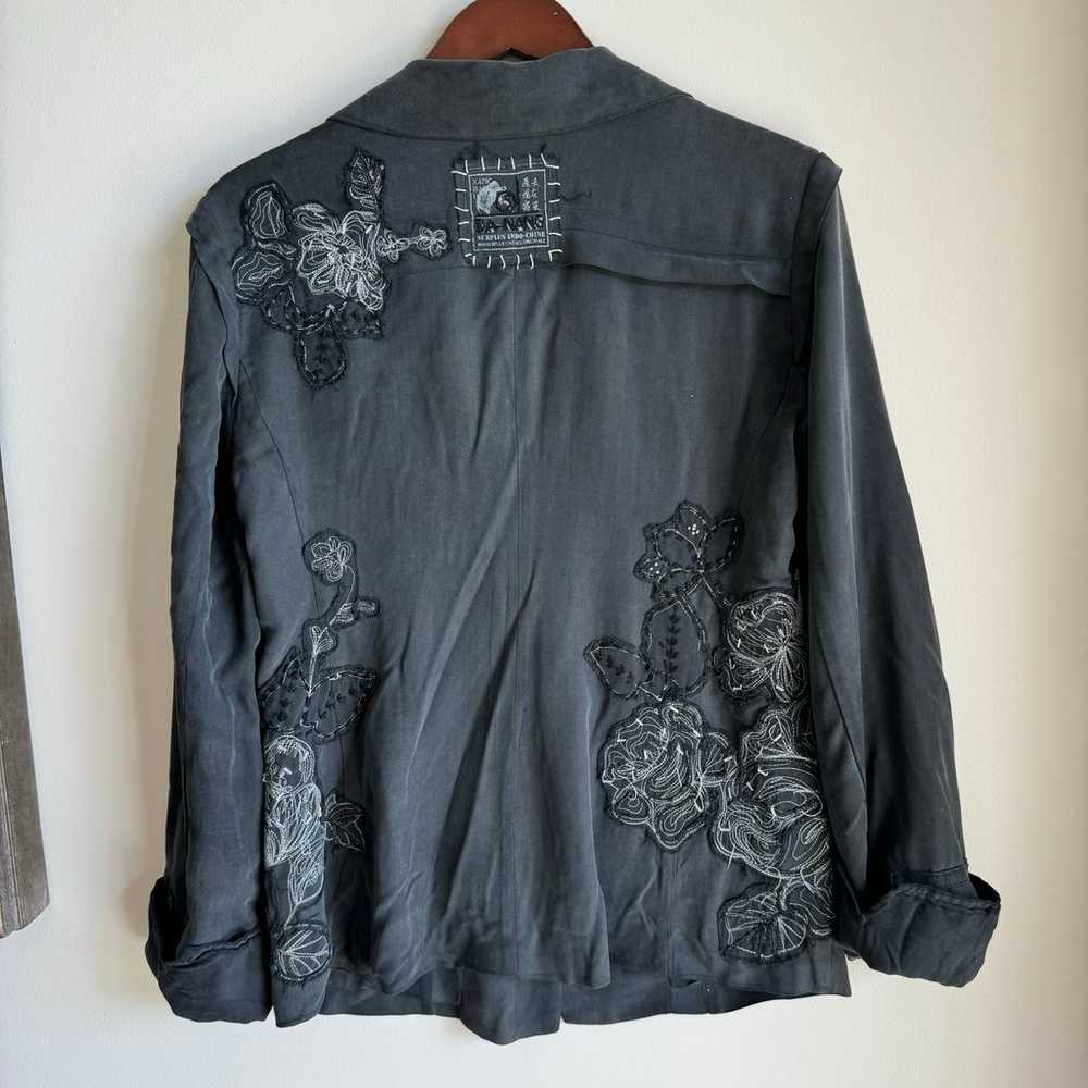 Vintage Da-Nang Embroidered Utility Button Down J… - image 3