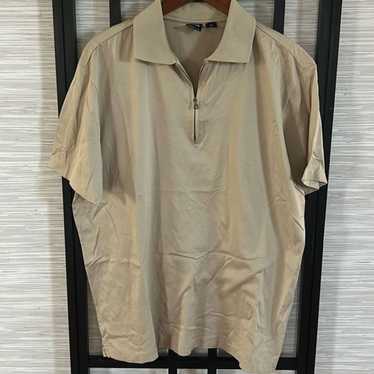 NWOT BOSS Hugo Boss Pima cotton beige tan polo shi