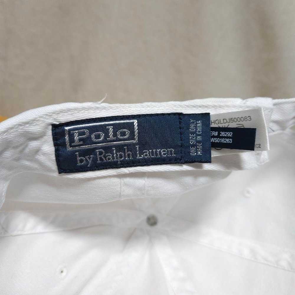 POLO Cap White Polo Ralph Lauren Pony Vintage - image 7