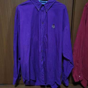 CHAPS RALPH LAUREN Purple Long Sleeve Shirt XL 80'