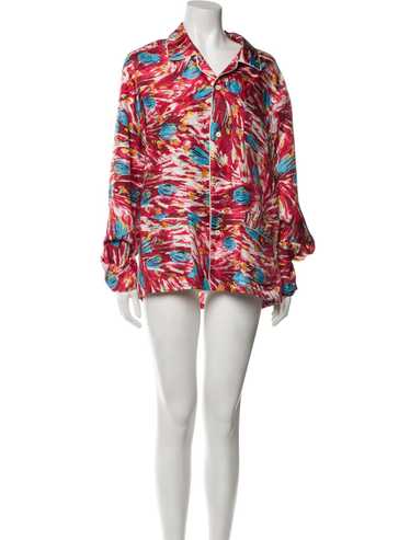 【プラダ・PRADA】Jacquard crepe de Chine pajamas Prada Jacquard Crêpe De Chine Pajamas in Blue | Lyst UK