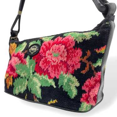 FEILER Feiler Floral Tote Bag Handbag Black