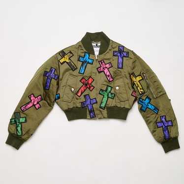 Moschino Couture Jeremy Scott Allover Colorful Cross Patch