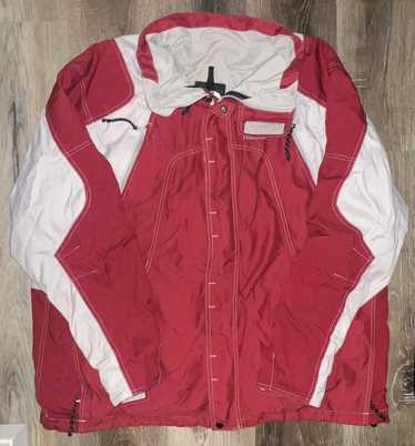 The North Face Red/Beige Ski Coat Exterior Shell M