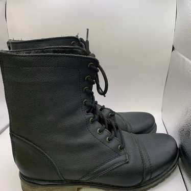 Steve Madden Leather Combat Boots