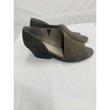 Eileen Fisher Women's 7 Taupe Grey Brown Open Toe 