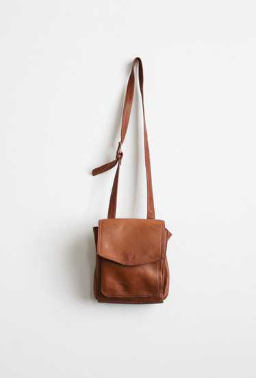 fossil leather shoulder bag