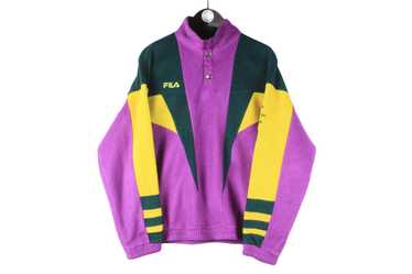 スノーボード 80s FILA ITALY SKI TEAM multicolored Vintage FILA Italian SKI Team Multicolored Jacket Size M-l