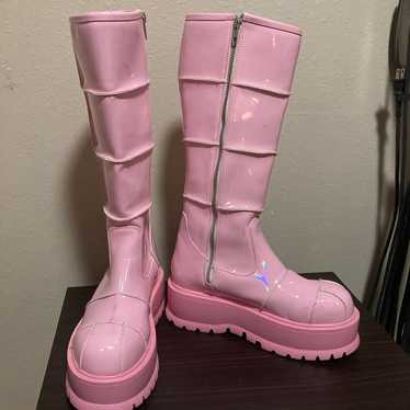 Pink Demonia Boots