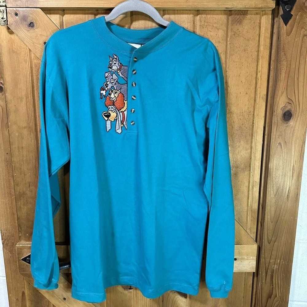 Vintage 90's Disney Store Lady & the Tramp Embroi… - image 1