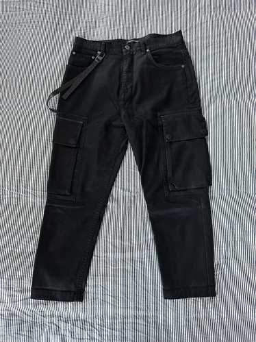 black denim cargo - Gem