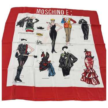 Vintage Moschino Silk Scarf Moschino Silk Muffler Vintage