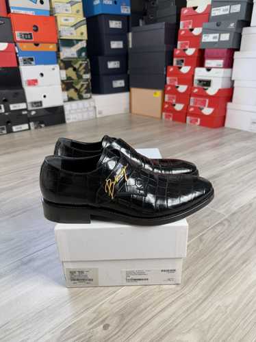 Balenciaga Black Croc Monk Derby