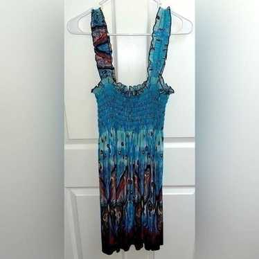 Boho Butterfly Mini Summer Dress