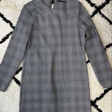 ZARA Trafaluc collection checked dress size S