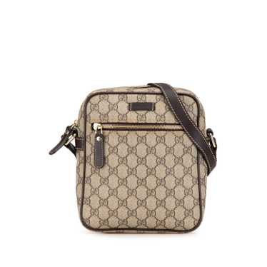 Brown Gucci GG Supreme Crossbody