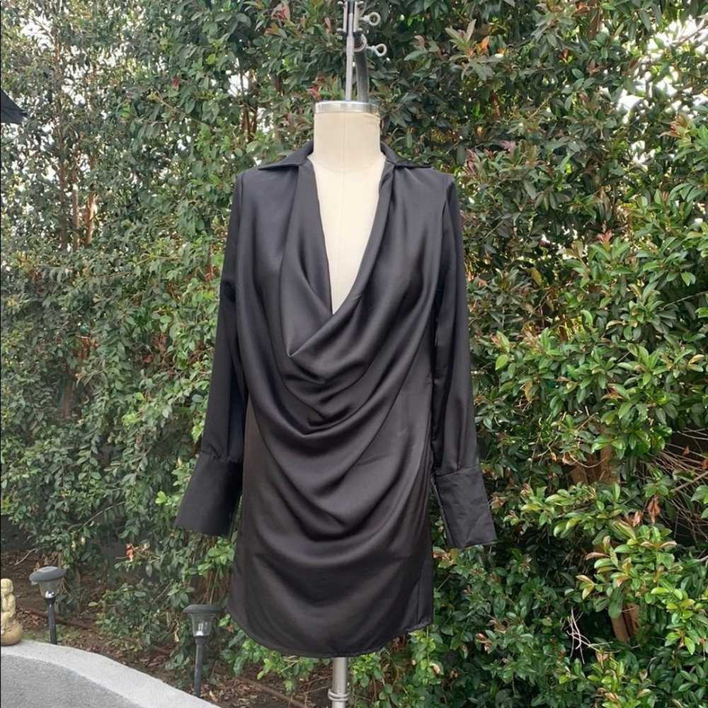 Venti6 Satin Draped Dress - image 2