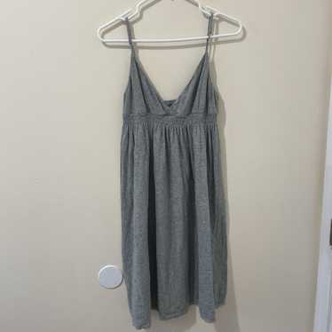 James Perse Grey Casual Babydoll Dress Stretch Cot