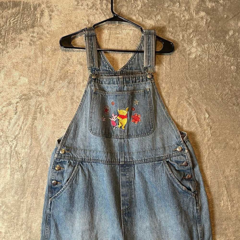 Vintage 1990's Disney Winnie the Pooh Denim Wide … - image 2
