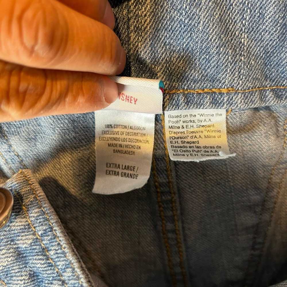 Vintage 1990's Disney Winnie the Pooh Denim Wide … - image 7